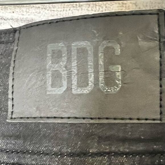 Urban Outfitters BDG Women's Jeans Size 32 Black Flare Legs Wide Waist Band - Picture 10 of 15